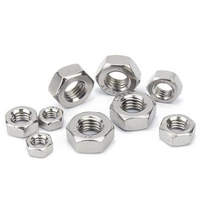 China Wholesale Accessories Screw Industry Fastener Direct Sales DIN934 Custom Stainless Steel Hex Nuts 304 316 for sale