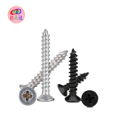 China Industry KA Cross Countersunk Head Self Tapping Pointed Shank Screws Stainless Steel Screws M5-M8 Plated Nails Fasteners for sale