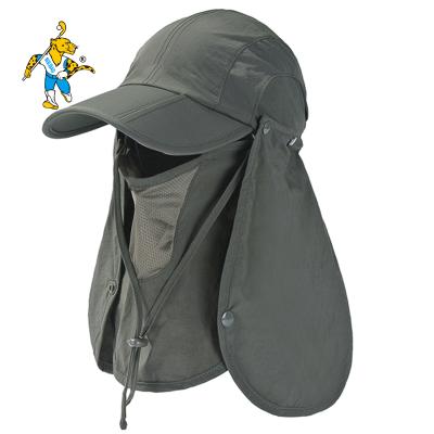 China New JOINT Golf Hat Face Covering Breathable Sunscreen Hat Sunshade Hat for sale