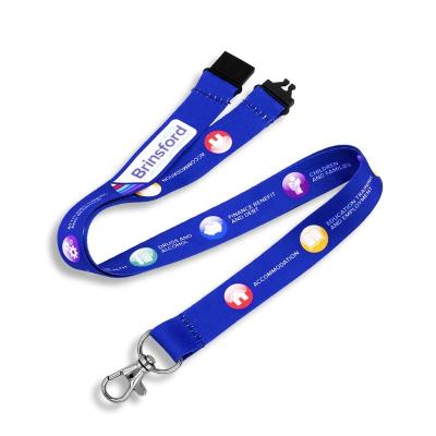 China New Show Sublimation Polyester Printed ID Card Holder/Landyards Woven Cell Phone Personalized Neck Quality Custom Lanyard With Logo for sale