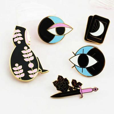 China Europe China Factory Wholesale No Min Logo Hard Soft Enamel Custom Metal Lapel Pins For Clothing for sale