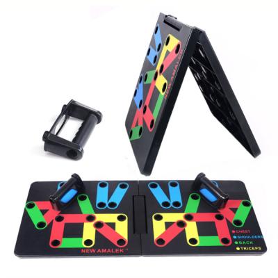 China Wholesale Fitness Gym Adjustable Exercise Strength Training Multifunctional Foldable Push Ups Training Board Push Ups Training Board for sale