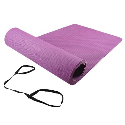 China Non Slip 6mm Non Slip Manufacturer Cheap Thick Private Label Eco Tape Foldable Printing Yoga Mat for sale