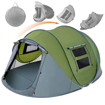 China Straight Bracing Type 4 Person High Quality Automatic Outdoor Waterproof Outdoor Camping Tent for sale