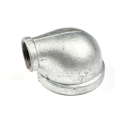 China Eco-friendly Express Shipping Galvanized Ductile Reducing Air Cast Elbow Fig Galvanized Reducing Elbow Fig Pipe Fittings for sale