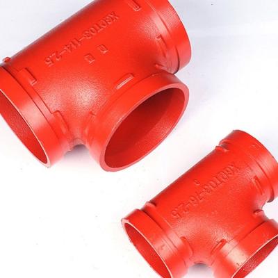 China Excellent Eco-friendly Material Epoxy Coated Malleable Iron Pipe Fitting Malleable Iron Pipe Fitting For Fire Fighting System for sale