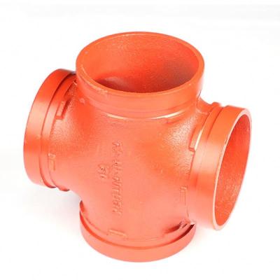 China Adapter Eco - Friendly Cast Iron Grooved Ductile Iron Fire Pipe Tee Pipe Fittings Reducing Grooved Reducing Tee Pipe Fittings for sale