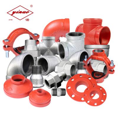 China Eco - Friendly Malleable Iron Pipe Coupling Malleable Flanged Casted Grooved Iron Pipe Fitting for sale