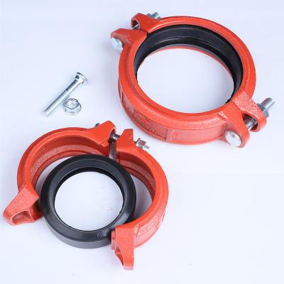 China Eco-friendly Vitaulic Couple Grooved Fittings Pipe Ctondui Coupling Servo Rigid Couplings Pipe Fittings for sale