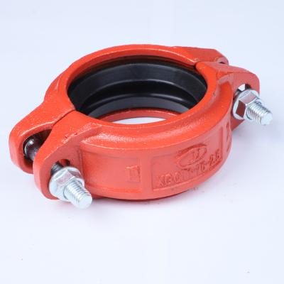 China Eco - Friendly L75 Grooved Large Pipe Fitting Joint Dimension Coupling Mk Series Rigid Couplings for sale