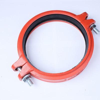 China Eco - Friendly Adapter Cast Iron Grooved Couplings Rigid Couplings Galvanized Cast Ductile Iron Pipe Fittings for sale