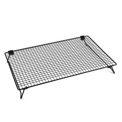 China Sustainable Modern Multifunctional Cooking Tools Non Stick Cooling Metal Kitchen Household Cooking Rack With Feet For Baking for sale