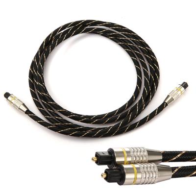 China Electronic Equipment OD6.0 Male To Male Braided Fiber Optic Audio Cable Cable Replacement For Xbox 360 PS3 PS4 Laptop for sale