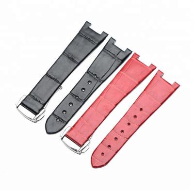 China Leather Crocodile Watch Band Watch Straps Wrist Watch Leather Band for sale