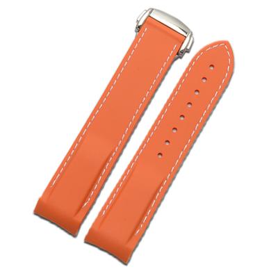 China Fashion Rubber Bulk Smart Watch Silicone Rubber Thin Watchbands With Stitching for sale