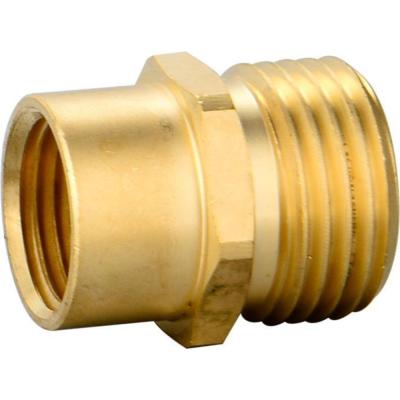 China HOSE X MALE FEMALE PIPE Metal Pipe Fitting Copper Brass Connector For Hose 3/4