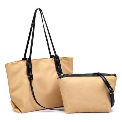 China The Other Luxury Nylon Feminine Urban Lady Tote Hand Bag Set Large Capacity RTS Wholesale Canvas Fashion Handbag Image-in-Law Large for sale