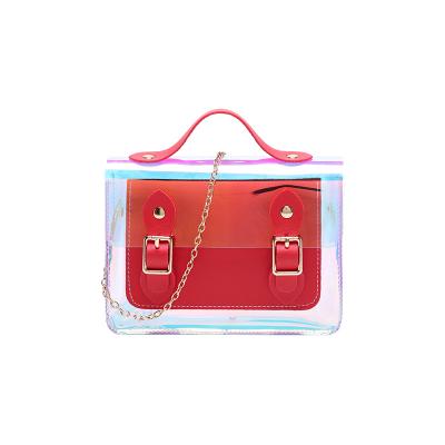 China ENGLAND STYLE Color Laser Chain Fashion Magic Lady Bags Small Jelly Bag Women Messenger Shoulder Bags Girls Purses and Handbags for sale