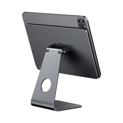 China New Arrival Magnetic Adjustable 360 ​​Rotate Apple iPad Pro 12.9 Inch Aluminum Magnetic Cradle Mount Dock Tablet Stand Holder for sale