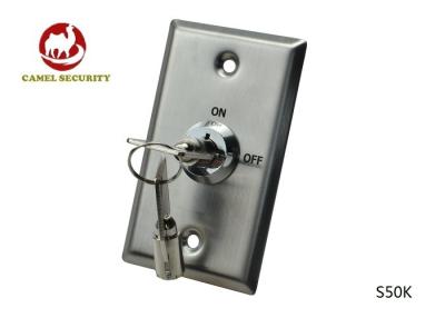 China Flush Mounted SPDT Momentary Key Switch ON OFF Sign Customised Logo for sale