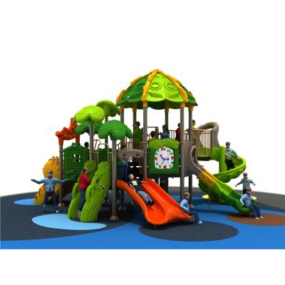 China YL-L176 Durable Custom Cheap Kids Playground Slides Forest Theme Amusement Slide for sale