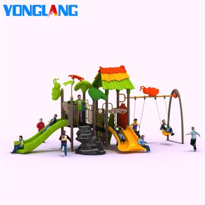 China YL-L172 Lala Forest Series Commercial Outdoor Playground Plastic Playground Equipment And Slide Swing Set For Kindergarten for sale