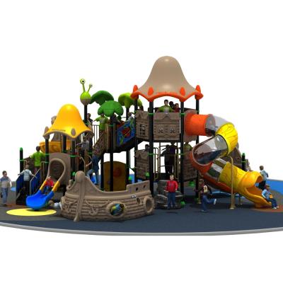 China YL-H067 Outdoor Playground Kids Outdoor Plastic Pirate Ship Playground Equipment Amusement Park Equipment for sale