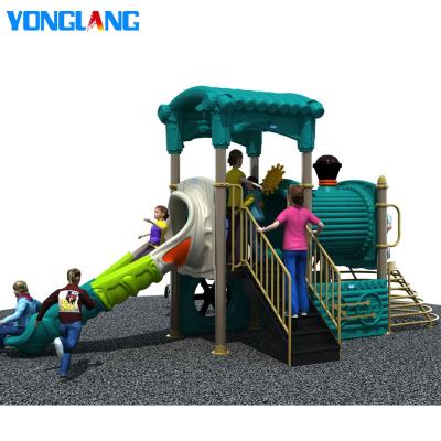 China 3-12years plastic material kindergarten equipments YL-A001 kids train outdoor playground equipment for sale