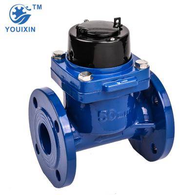 China YOUIXIN DN100 Liquids 4 Inch Agriculture Irrigation Woltman Water Measuring Liquid Flow Meter for sale