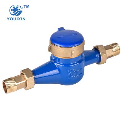 China 15-50mm DN15~20/25/32/40/50 Household Brass Body Portable Multi Jet Water Meter for sale