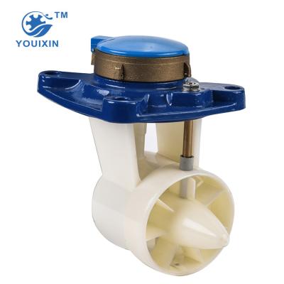 China Plastic / Brass Cover Woltman Water Flow Meter Detachable Brass Parts for sale