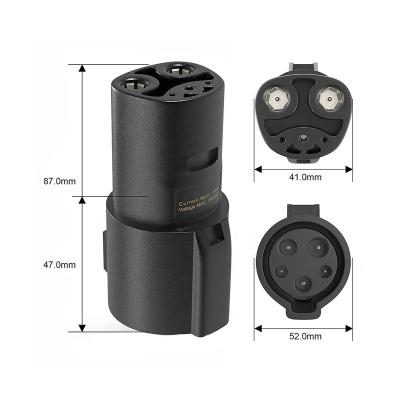 China Electric Vehicle Type 1 to Tesla Electric Car Charging Adapter for Tesla EV Connector Adapter for sale