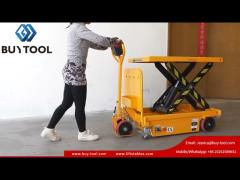 0.8kw Hydraulic Heavy Duty Mobile Lift Tables 500 - 1000kg