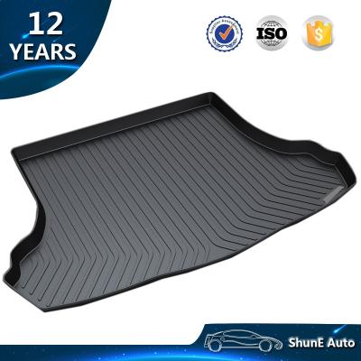 China Non Slip 3D TPO Trunk Mat Waterproof Waterproof Cargo Liner For Elantra 2012-2014 2015 Auto Cargo Tray Boot Mats Car Mats Accessories for sale