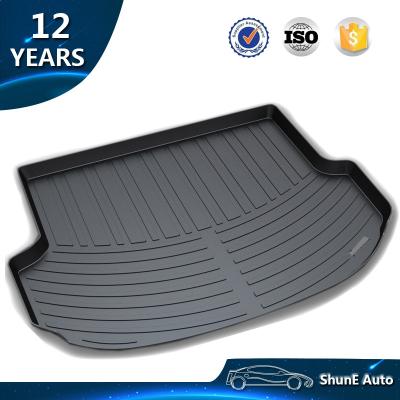 China Non Slip Waterproof Non Slip TPO Car Santa Fe Trunk Waterproof Cargo Liner For Santa Fe 2013 2014 2015 Trunk Mat Cargo Tray Auto Accessories for sale