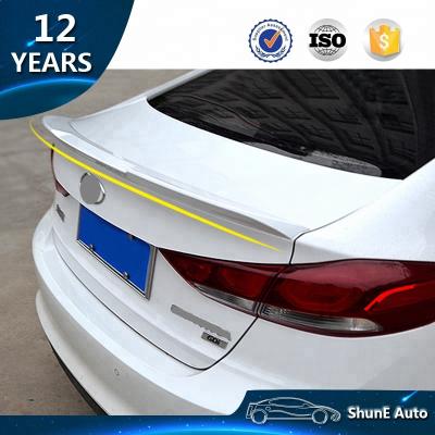 China The new ABS are coming! Rear Spoiler For Elantra 2016 - 2018 Tail Lip Spoiler Roof Wing Auto Accessories for sale