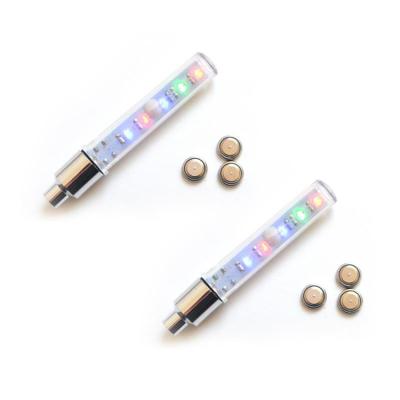 China ABS+PC New Design Outdoor Bicycle Decorative Accessories Tire Valve Light Colorful Bike Wheel Led Light for sale