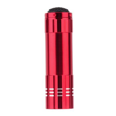 China Emergency 395 Nanometer 3 AAA Mini Small Ultraviolet Battery 9 LED Aluminum Alloy Flashlight for sale