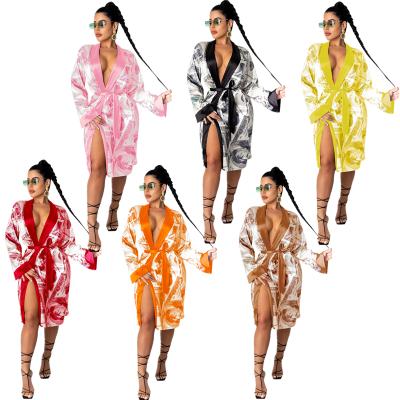 China Factory Sale QUICK DRY Silver Satin Long Robes Women's Long Robe Evening Nightgown Full Satin Robes For Women for sale