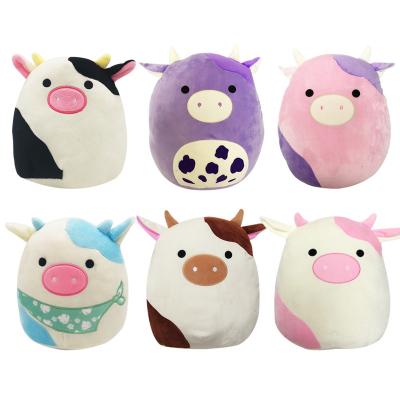 China Cute Rainbow Unicorn Stuffed Animals Soft Pillow Cat Plush Toys Most Popular Stuffed Toy Cow Fun 20cm 30cm 40cm Squis for sale