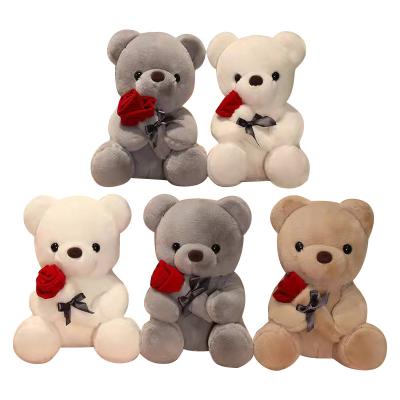 China Valentines Gifts/Valentine's Day/Pretty Gift/Gift Rose Bear Plush Toys Super Teddy Bear With Vivid Keepsake New Valentine's Soft Rose Stuffed Teddy Bears for sale