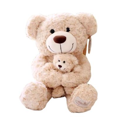 China Gift/Promotion Ready to Ship High Quality Cute Teddy Bear Mommy Plush Toy with Teddy Bear Son Plush Toy for sale