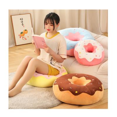 China Custom Plush Donut Stuffed Animal Toy Kawaii Cute Food Donut Plush Toy Soft Pillow Cushion for sale