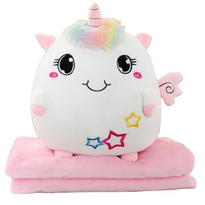 China Baby Accompany Softly Colored 3 in 1 Hugging Pillow with Cute Kawaii Toy Dinosaur, Unicorn, Elephant and Cat Shape Plush Pillow Covering Stuffed Animal for sale