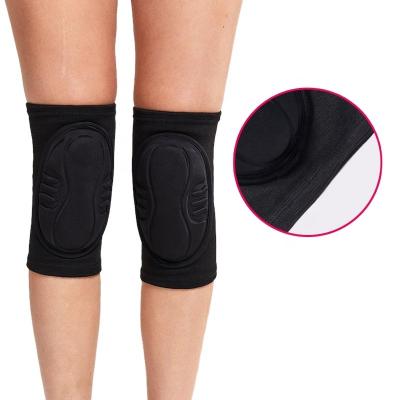 China Hot Selling High Density Shock Absorption Sponge Pad Basketball Knee Compression Sleeve Anti-Slip Support for sale