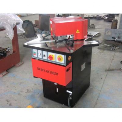 China Building Material Shops QX28Y-6*200ZK Metal Corner Notching Machine, Hydraulic Angle Cutter, Notching Machine for sale