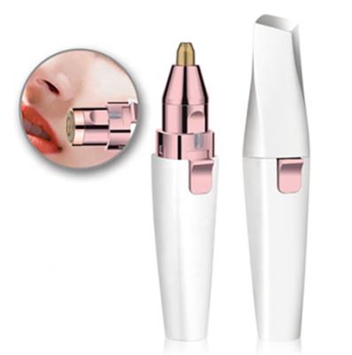 China USB Rechargeable Effective Professional Painless Eyebrow Hair Remover 2 In 1 Pen Electric Eyebrow Trimmer Rechargeable for sale