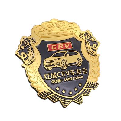 China Europe Manufacturer Ford Logo Chrome Car Sticker Vintage Lion Masonic Metal Logo Customize Your Own Car Logo for sale