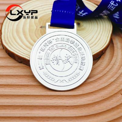 China Customized logo cheap gold plated silver copper medal by global manufacturer of honor medal 3D metal sports competition for sale