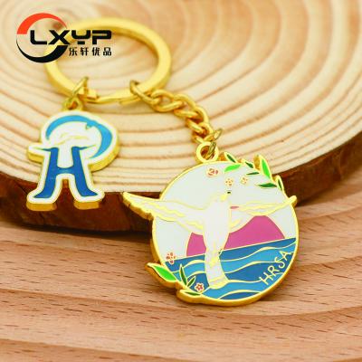 China Global manufacturer personalized wholesale custom key chain enamel logo 3D fashion sublimation blank metal key chain for sale